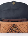 OHLAY WALLET Hand Tooled Genuine Leather women bag western handbag purse