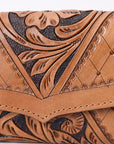 OHLAY WALLET Hand Tooled Genuine Leather women bag western handbag purse