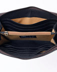 OHLAY WALLET Hand Tooled Genuine Leather women bag western handbag purse