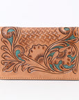 OHLAY WALLET Hand Tooled Genuine Leather women bag western handbag purse