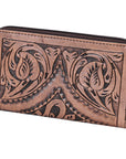 OHLAY WALLET Hand Tooled Genuine Leather women bag western handbag purse