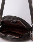 OHLAY KBG148 Canteen Hand Tooled Hair-On Genuine Leather women bag western handbag purse