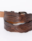 American Darling ADBL114-L Genuine American Leather Belt Men and Women