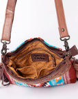 American Darling Signature Crossbody Hand Tooled Saddle Blanket Genuine Leather Women Bag Western Handbag Purse