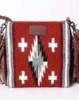 American Darling Signature Crossbody Hand Tooled Saddle Blanket Genuine Leather Women Bag Western Handbag Purse