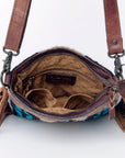 American Darling Signature Crossbody Hand Tooled Saddle Blanket Genuine Leather Women Bag Western Handbag Purse