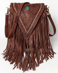 American Darling ADBGM126A Messenger Genuine Leather Women Bag Western Handbag Purse
