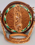 American Darling Hand Tooled Genuine Leather Women Bag Western Handbag Purse