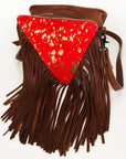 American Darling Hair On Genuine Leather Women Bag Western Handbag Purse
