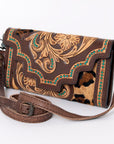 American Darling Hand Tooled Genuine Leather Women Bag Western Handbag Purse