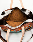 American Darling Saddle Blanket Hair On Genuine Leather Women Bag Western Handbag Purse