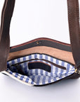 Ohlay Bags KBK113 Clutch Hand Tooled Hair-On Genuine Leather Women Bag Western Handbag Purse