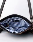 Ohlay Bags KBA101 Cross Body I Hand Tooled Hair-On Genuine Leather Women Bag Western Handbag Purse
