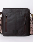 KBA102 Ohlay Western Genuine Hair-On Leather Hand Tooled Women Crossbody Bags
