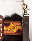 Ohlay Bags KBA110 Cross Body I Hand Tooled Hair-On Genuine Leather Women Bag Western Handbag Purse
