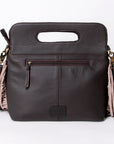 OHLAY KBA118 Clutch Hand Tooled Hair-On Genuine Leather women bag western handbag purse