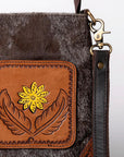 Ohlay Bags KBA119 Cross Body I Hand Tooled Hair-On Genuine Leather Women Bag Western Handbag Purse