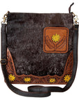 Ohlay Bags KBA119 Cross Body I Hand Tooled Hair-On Genuine Leather Women Bag Western Handbag Purse