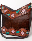 OHLAY KBA122 HOBO Hand Tooled Hair-on Genuine Leather women bag western handbag purse