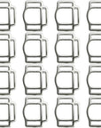 Hilason 1 Inch Malleable iron 3 Way Halter Square Nickel Plt. –