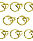 Hilason 1 Inch Loop 1/4 Ring Brass Plt. – Hilason