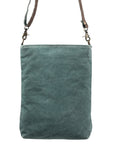 OHLAY MESSENGER Upcycled Wool Upcycled Canvas Genuine Leather women bag western handbag purse