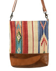 OHLAY MESSENGER Upcycled Wool Upcycled Canvas Genuine Leather women bag western handbag purse