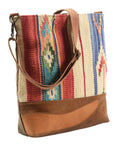 OHLAY MESSENGER Upcycled Wool Upcycled Canvas Genuine Leather women bag western handbag purse