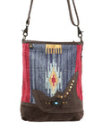 OHLAY MESSENGER Upcycled Wool Upcycled Canvas Genuine Leather women bag western handbag purse