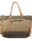 OHLAY KB412 TOTE Upcycled Canvas Genuine Leather women bag western handbag purse
