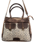 OHLAY KB417 TOTE Upcycled Wool Upcycled Canvas Genuine Leather women bag western handbag purse