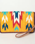 American Darling Organizer Saddle Blanket Genuine Leather Western Women Bag Handbag Purse | for Cute Travel