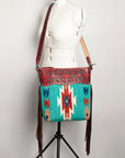 American Darling Signature Crossbody Hand Tooled Saddle Blanket Genuine Leather Women Bag Western Handbag Purse
