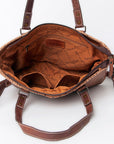 Handcrafted Crocodile Embossed Genuine Leather Women Western Tote Bag With Classic Style