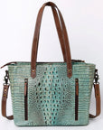 ADBG964 American Darling Crocodile Embossed Genuine Leather Women Bag Western Handbag Purse