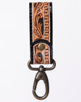 American Darling ADKR210A Hand Tooled Carved Genuine Leather Keyring
