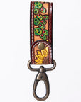 American Darling ADKR210I Hand Tooled Carved Genuine Leather Keyring