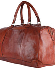 Spaghetti Western Swc418Cg Duffel Vintage Handmade Drum Dyed Genuine European Cowhide Leather Women Bag Western Handbag Purse