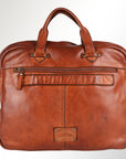 Spaghetti Western Swc415Tan Briefcase Vintage Handmade Drum Dyed Genuine European Cowhide Leather Women Bag Western Handbag Purse