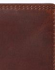 Spaghetti Western Swc431Dkbrn Wallet Vintage Handmade Drum Dyed Genuine European Cowhide Leather Women Bag Western Handbag Purse