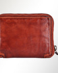 Spaghetti Western Swc441Cg Wallet Vintage Handmade Drum Dyed Genuine European Cowhide Leather Women Bag Western Handbag Purse