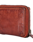 Spaghetti Western Swc441Cg Wallet Vintage Handmade Drum Dyed Genuine European Cowhide Leather Women Bag Western Handbag Purse