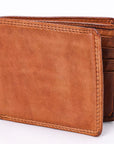 Spaghetti Western Swc449Cg Wallet Vintage Handmade Drum Dyed Genuine European Cowhide Leather Women Bag Western Handbag Purse