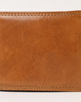 Spaghetti Western Swc450Tan Wallet Vintage Handmade Drum Dyed Genuine European Cowhide Leather Women Bag Western Handbag Purse