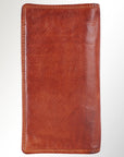 Spaghetti Western Swc437Cg Card-Holder Vintage Handmade Drum Dyed Genuine European Cowhide Leather Women Bag Western Handbag Purse