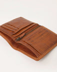 Spaghetti Western Swc443Cg Wallet Vintage Handmade Drum Dyed Genuine European Cowhide Leather Women Bag Western Handbag Purse