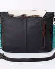 Ohlay Bags KBG166 Cross Body Hand Tooled Embossed Hair-On Genuine Leather Women Bag Western Handbag Purse