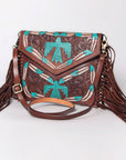 American Darling Envelope Hand Tooled Genuine Leather Women Bag Western Handbag Purse