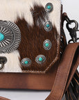 American Darling ADBG983 Briefcase Hair-On Genuine Leather Women Bag Western Handbag Purse