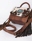 American Darling Briefcase Hair On Genuine Leather Western Women Bag | Handbag Weekend Travel Bags
